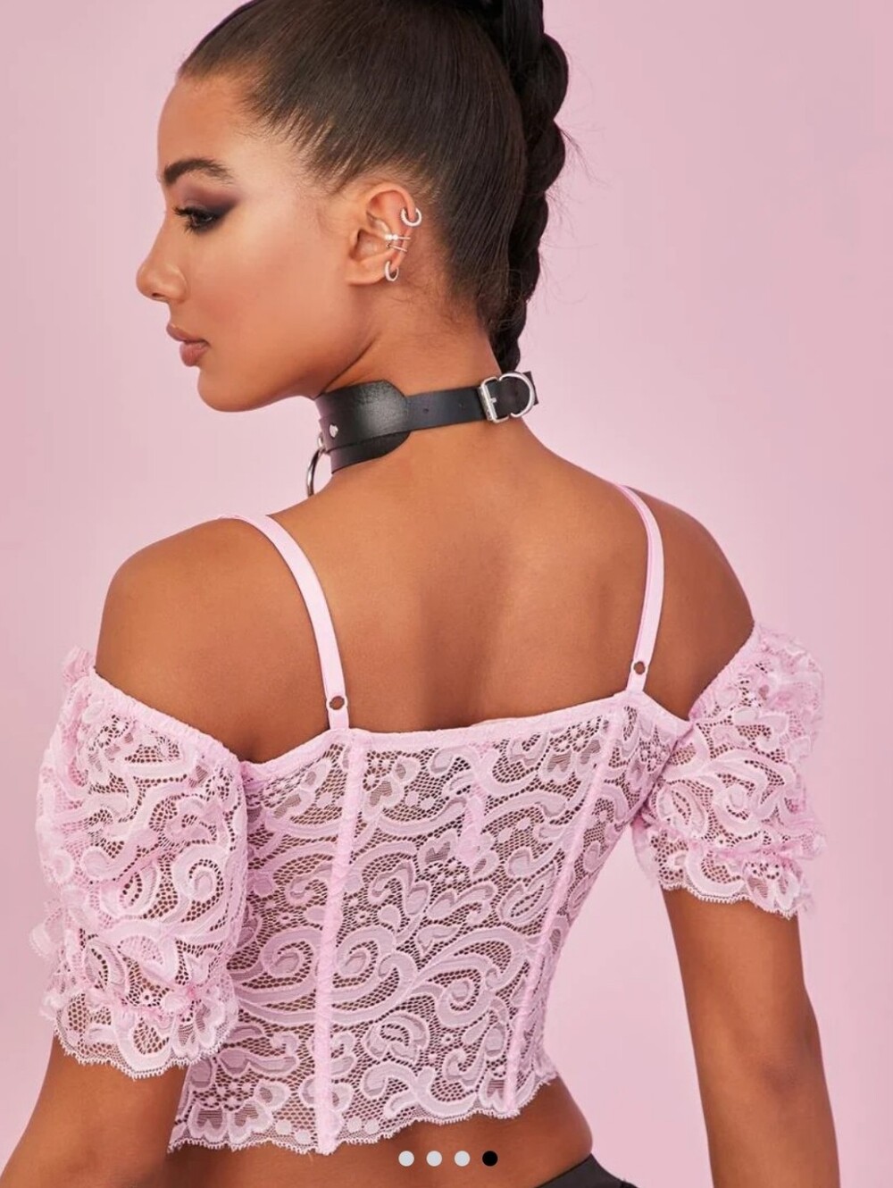 Dolls Kill Sugar Thrillz Yours Truly Lace Corset - Picture 5 of 10